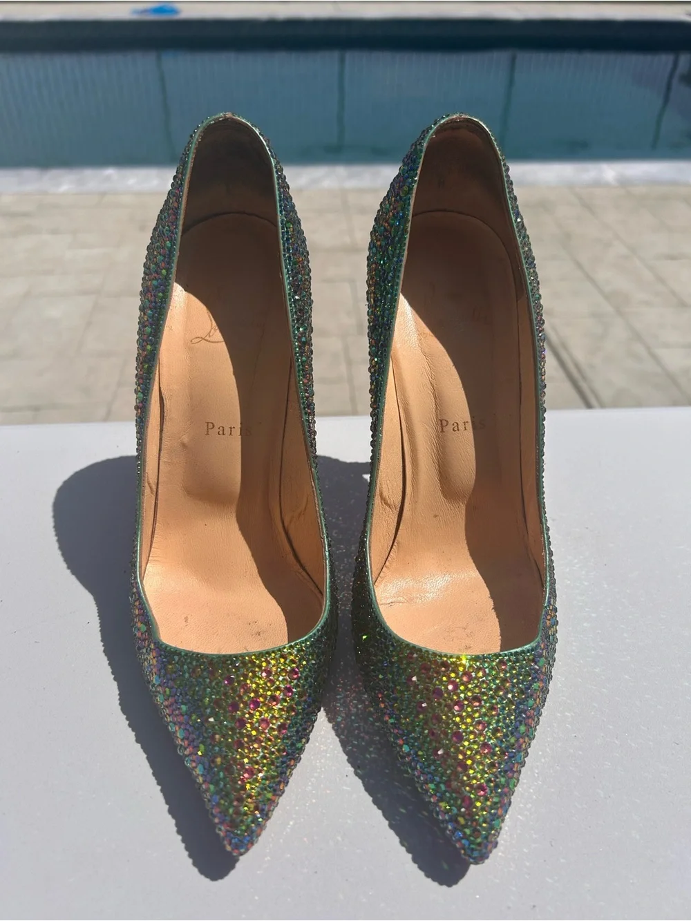 Christian Louboutin Crystal Heels